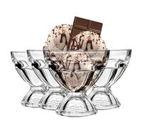 Premier Housewares 1405265 Luxor Sundae Lot de 4 vaisselle en verre