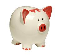 Premier Housewares 1410616 Scarlet Cochon Tirelire Céramique
