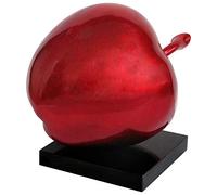 Premier Housewares 1410746 Sculpture Pomme en Polyrésine Rouge Brillant