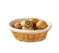 Premier Housewares 1900417 Corbeille à Pain avec Doublure en Osier Naturel