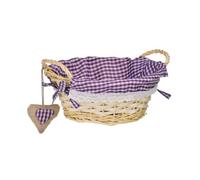 Premier Housewares 1901047 Vichy Panier avec Doublure Ovale Osier Violet