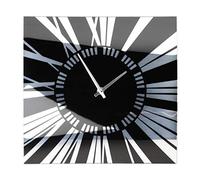 Premier Housewares 2200595 Horloge Murale Verre Incurvé Miroir Noir