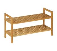 Premier Housewares 2400313 Étagère à Chaussures de 2 Étages Bois de Noyer