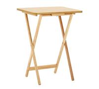 Premier Housewares 2401328 Table d'Appoint en Bois Couleur Naturelle + Le Top en Placage