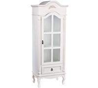 Premier Housewares 2402726 Chic Armoire avec 1 Porte/1 Tiroir Blanc Naturel