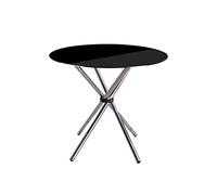 Premier Housewares 2402770 Table à Manger en Verre Trempé Noir et Jambes Chromé
