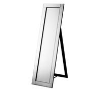 Premier Housewares 2403092 Miroir en Velour avec Bord Biseauté Noir