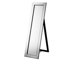 Premier Housewares 2403092 Miroir en Velour avec Bord Biseauté Noir