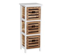 Premier Housewares 2404120 Portsmouth Commode avec 3 Tiroirs MDF/Bois de Paulownia