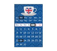 Premier Housewares 2800638 Calendrier Magnétique Union Jack Prune