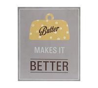 Premier Housewares 2800695 Plaque Murale Motif Butter Makes It Better MDF