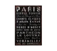 Premier Housewares 2800699 Plaque Murale Motif Paris MDF