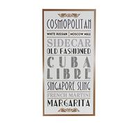 Premier Housewares 2800707 Plaque Murale Motif Cuba Libre MDF