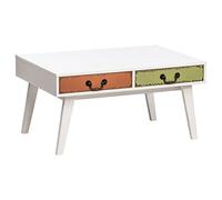 Premier Housewares Alchemy Table Basse avec 2 tiroirs - Multicolore