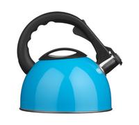 Premier Housewares Bouilloire Sifflante Bleu - Bouilloire inox - 2,5 Ltr