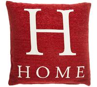 Premier Housewares Coussin Home Chenille Rouge