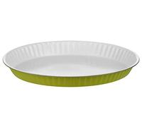 Premier Housewares Ecocook Lime Plat en Acier au Carbone Revêtement céramique Vert 30 x 30 x 3 cm