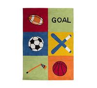 Premier Housewares Enfants Tracteur Tapis, Coton, Coton, Multicolore, 140 x 100 x 5 cm