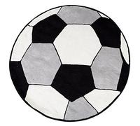 Premier Housewares Enfants Tracteur Tapis, Coton, Coton, Noir, 100 x 100 x 3 cm