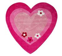 Premier Housewares Enfants Tracteur Tapis, Coton, Coton, Rose, 100 x 100 x 3 cm