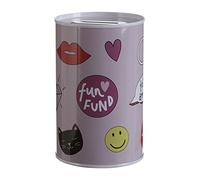 Premier Housewares Fun Times Tirelire Multicolore 8 x 8 x 13 cm