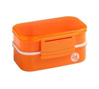 Premier Housewares Grub Tub Boîte à déjeuner avec 2 récipients et Couverts Orange