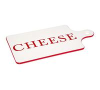 Premier Housewares Hollywood Paddle Plateau à Fromage, Rouge/crème