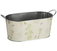 Premier Housewares Jardin Seau rectangulaire Naturel/vert 18,5 x 42 x 15 cm