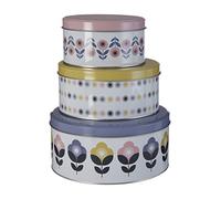 Premier Housewares Joni Lot de 3 boîtes de rangement rondes 9 x 20 x 20 cm