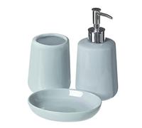 Premier Housewares Lune Ensemble de Salle de Bain, Céramique, Bleu pâle, 23.5 x 20.5 x 9 cm