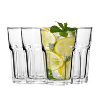 Premier Housewares Luxor gobelets Verre, Clair, 8 x 8 x 12 cm