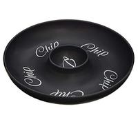 Premier Housewares Mange Chip and Dip Plat, Noir