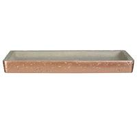 Premier Housewares Neptune Plateau de Salle de Bain Béton Gris/cuivre 14 x 25 x 3 cm