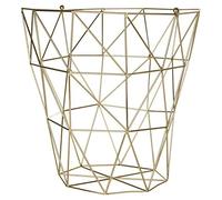 Premier Housewares Panier de Rangement Vertex - Plaqué Or