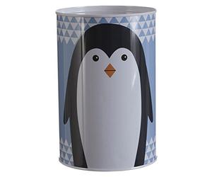 Premier Housewares Parker Tirelire Pingouin Bleu 10 x 10 x 15 cm