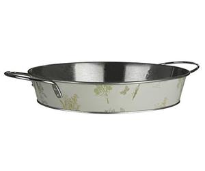 Premier Housewares Plateau de Service Jardin Naturel/Vert 36 x 44 x 9 cm