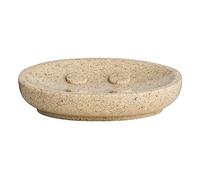 Premier Housewares Porte-Savon en polyrésine Effet marbre pour Salle de Bain avec Drainage Naturel 3 x 14 x 9 cm