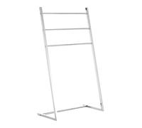 Premier Housewares Porte-serviettes incliné 3 barres de séchage Chrome