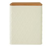 Premier Housewares Rhombus Boîte de Rangement, crème, Métal, crème, Taille M