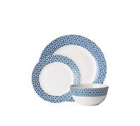 Premier Housewares Service de table 12 pièces Bleu
