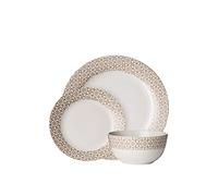 Premier Housewares Service de table 12 pièces, naturel