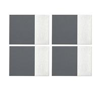 Premier Housewares Set de Table en Carton PU Gris 1 x 28 x 21 cm