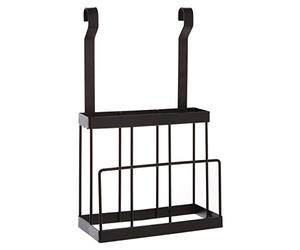 Premier Housewares Sorello Rack de stockage de couteaux noirs Matte - Porte couteaux Mural- Range couverts