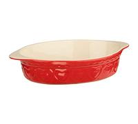 Premier Housewares Sweet Cœur Plat de Cuisson, Vert Pastel, Céramique, Red, 33 x 21 x 9 cm