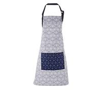 Premier Housewares Tablier, Coton, Blanc/Bleu