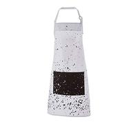 Premier Housewares Tablier, Coton, Blanc/Noir, Taille Unique
