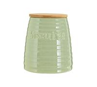 Premier Housewares Winnie Boîte à thé, Céramique, Green, 15 x 15 x 16 cm