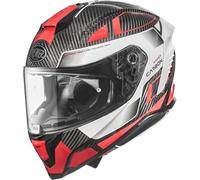 Premier Hyper Carbon Tk 92 Casque, Noir-Rouge-Argent, Taille Xl Pour Hommes Noir Rouge Argent