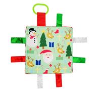 Premier jouet de No l en tissu froiss pour b b avec P re No l, renne et Rudolph
