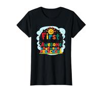 Premier Jour de célébration impressionnante pour la Maternelle T-Shirt, Femme, Noir, XS
